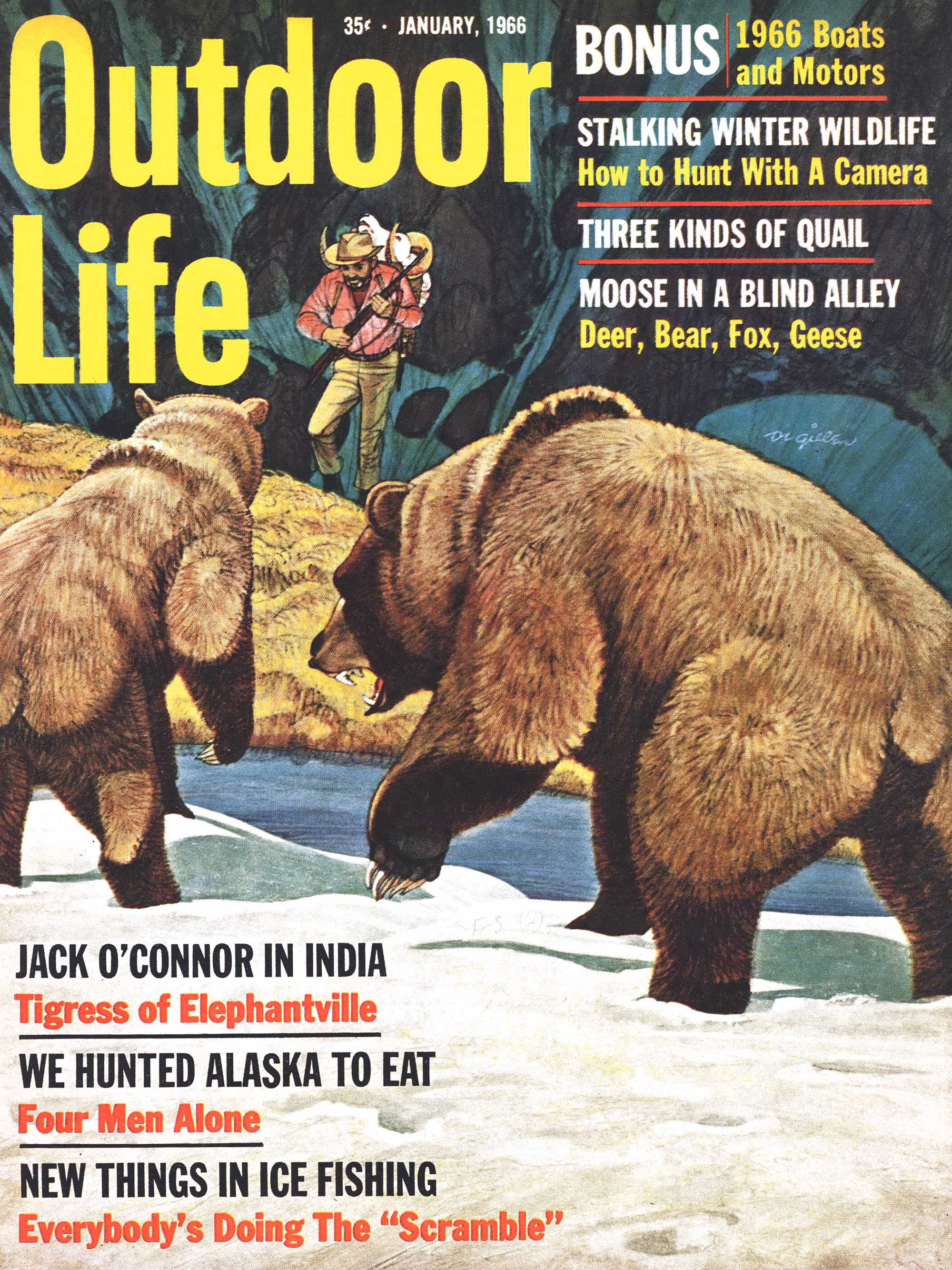 the january 1966 cover of outdoor life
