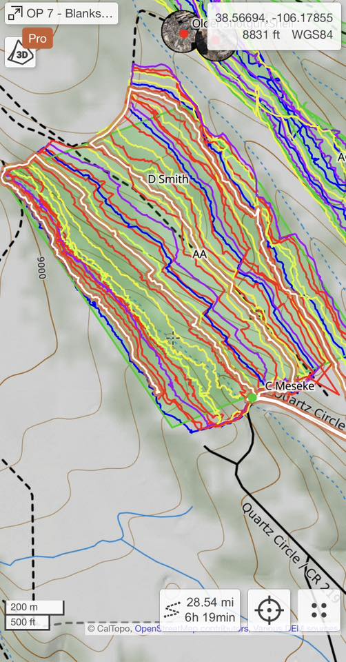 Searcher tracks for Kaden Sites.