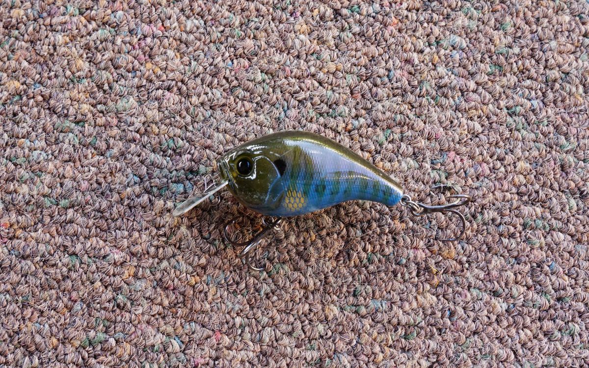 A squarebill crankbait side profile