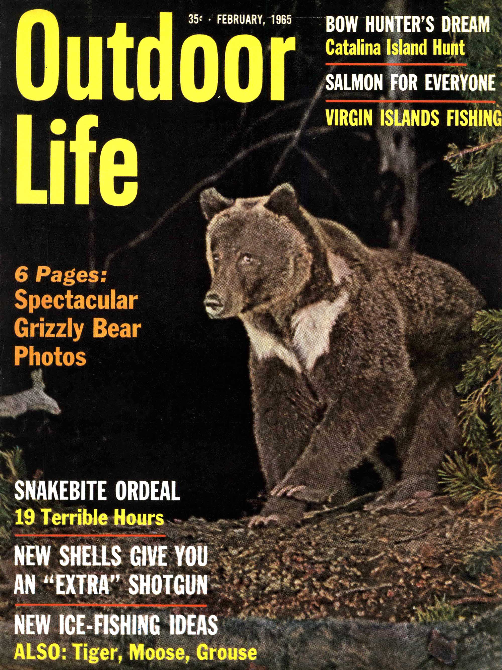 The February 1965 cover of Outdoor Life