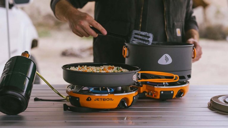 Jetboil camp stove cooking