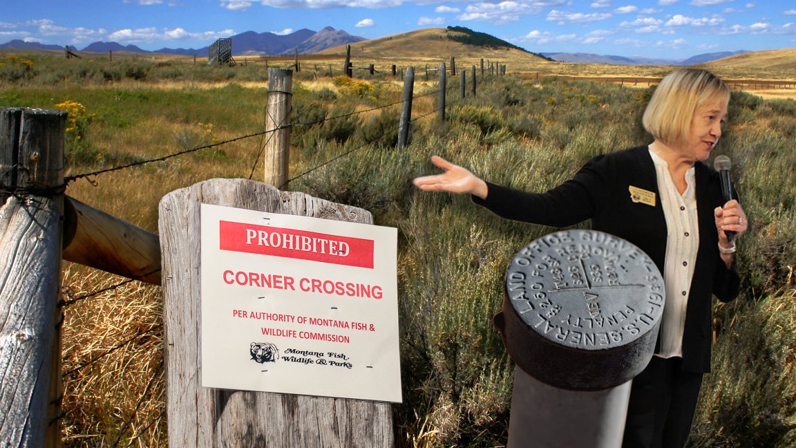 Composite image corner crossing