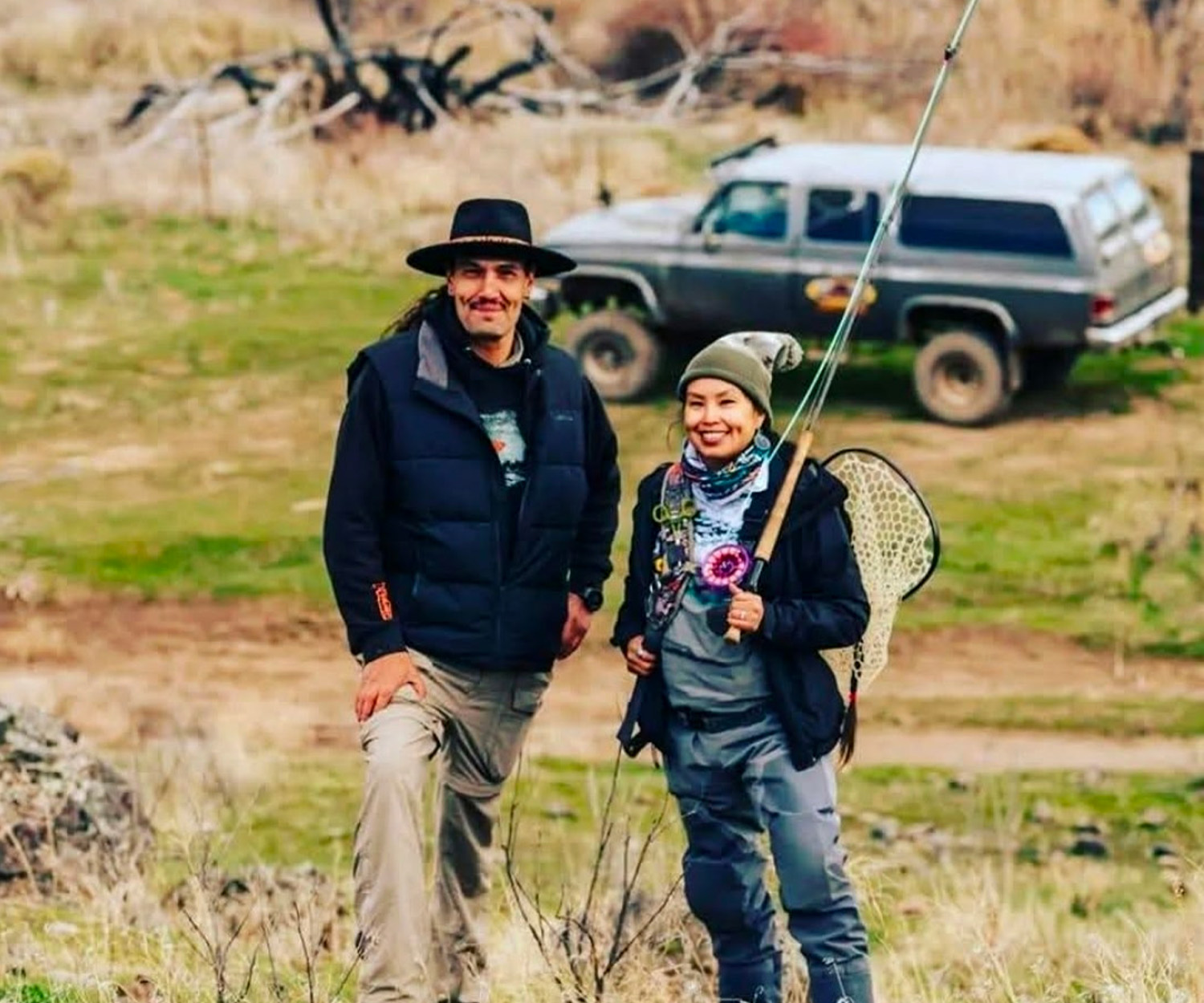 Two fishing guides in Oregon.