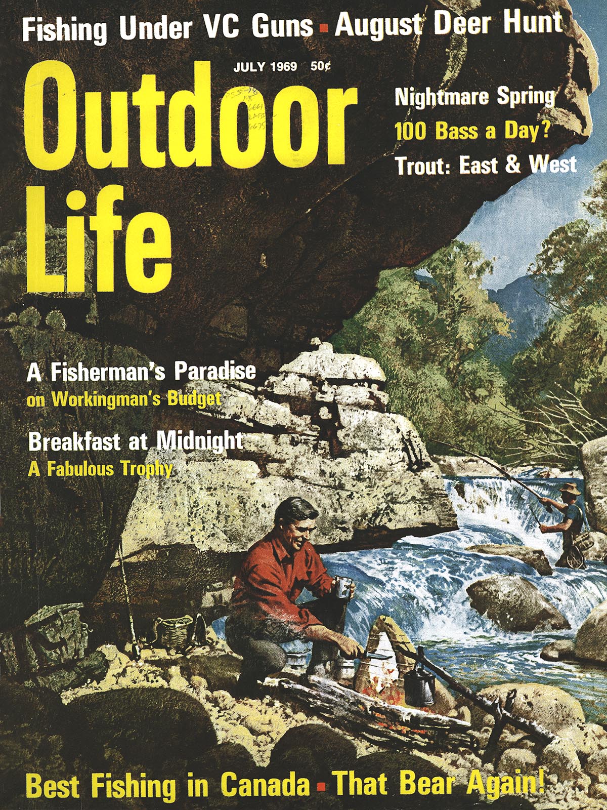 The July 1969 cover of Outdoor Life.