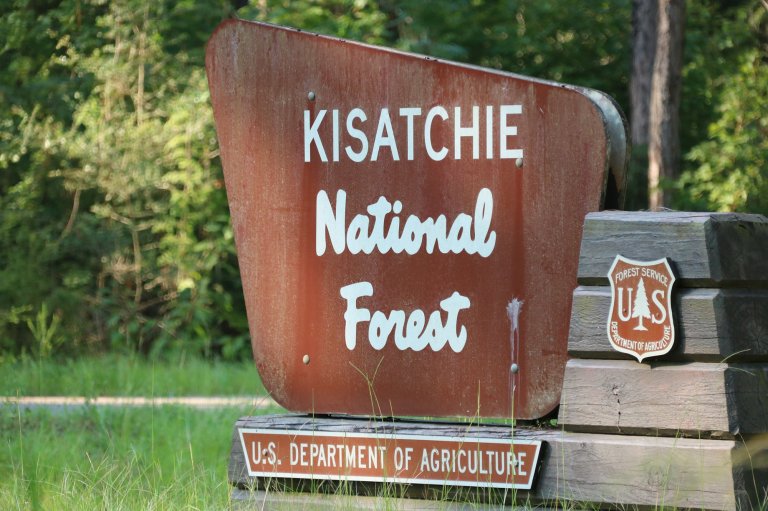 A kisatchie national forest sign