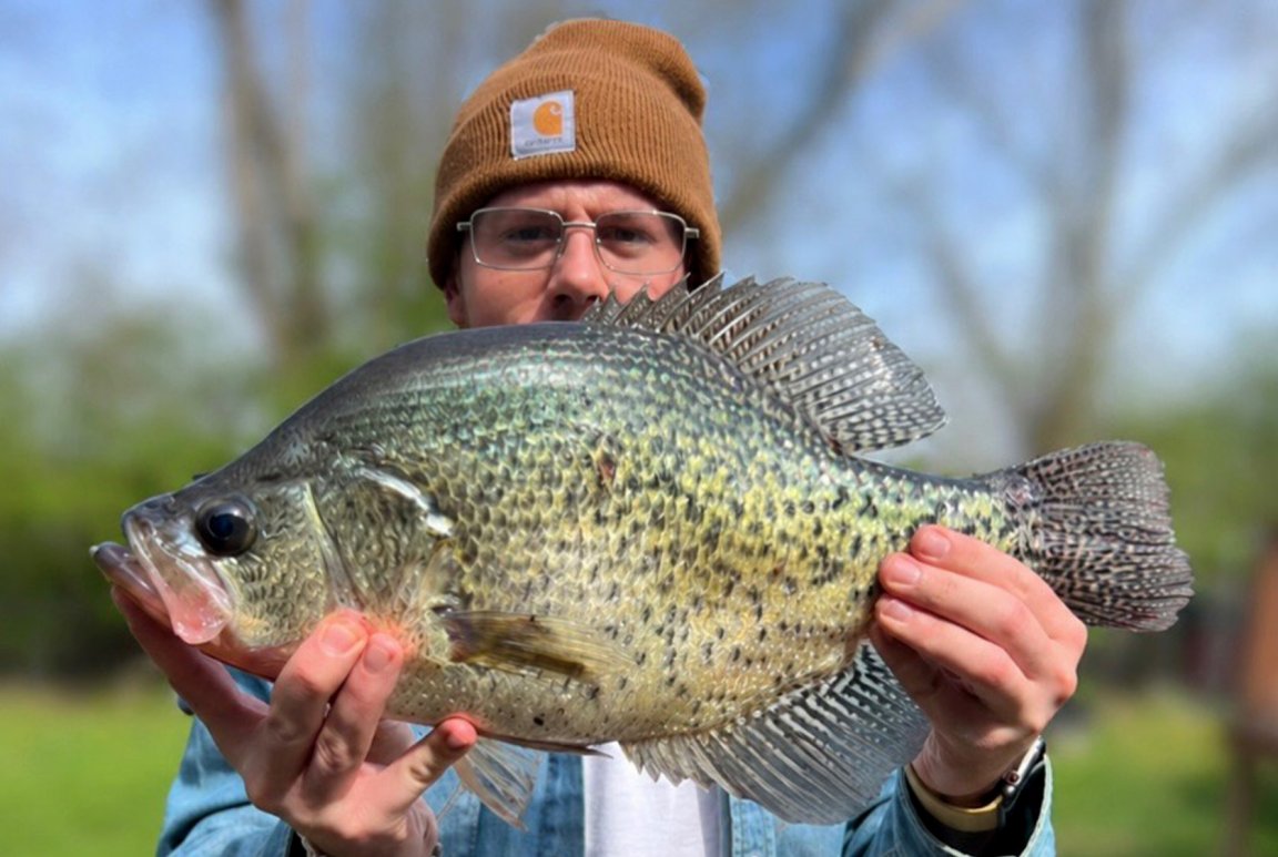 An Ohio fisherman with a record crappie.