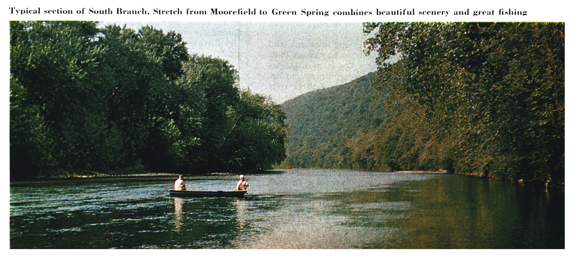 a vintage film photo of the Potomac River