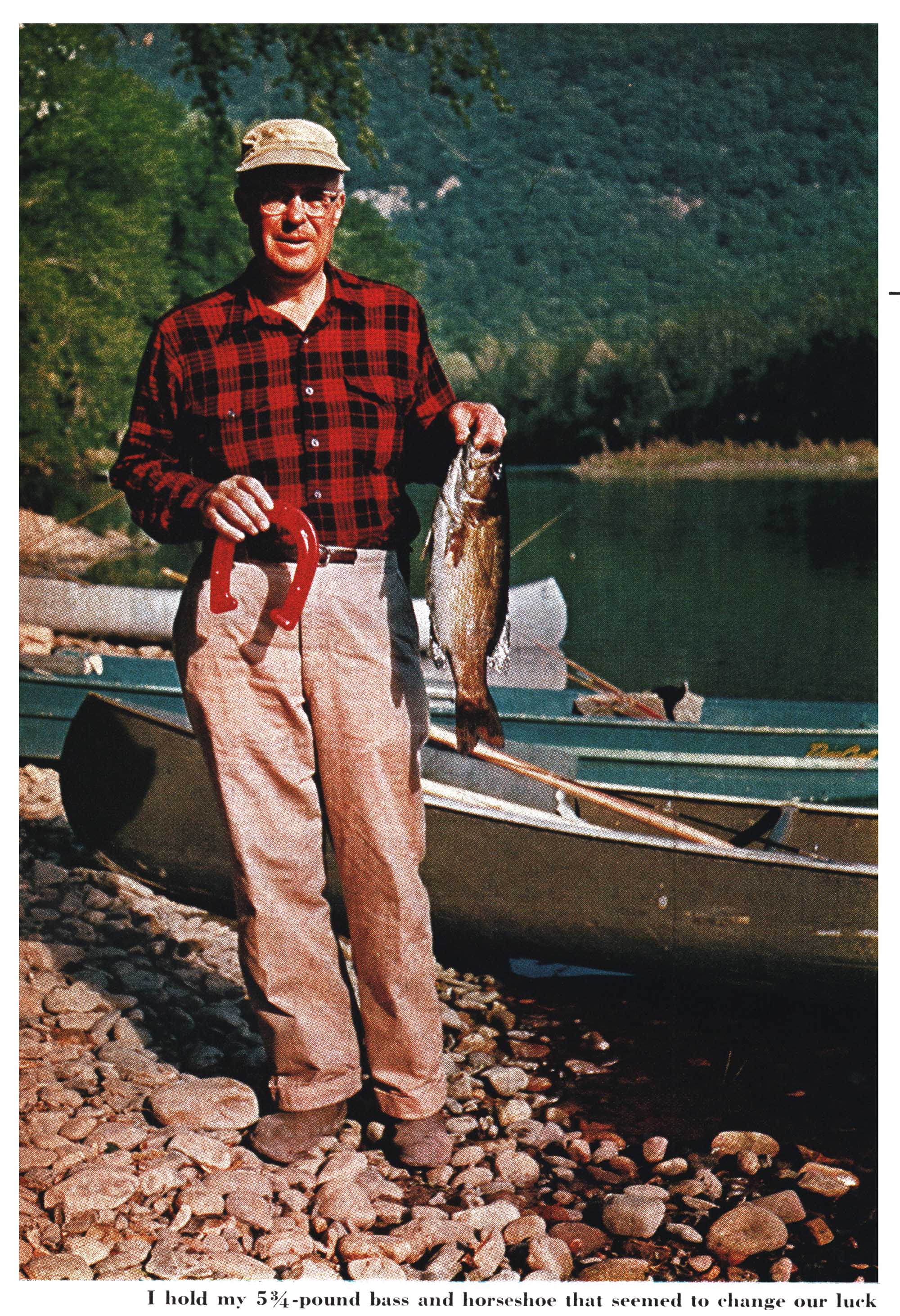 Outdoor writer Ted Janes with a nice smallmouth