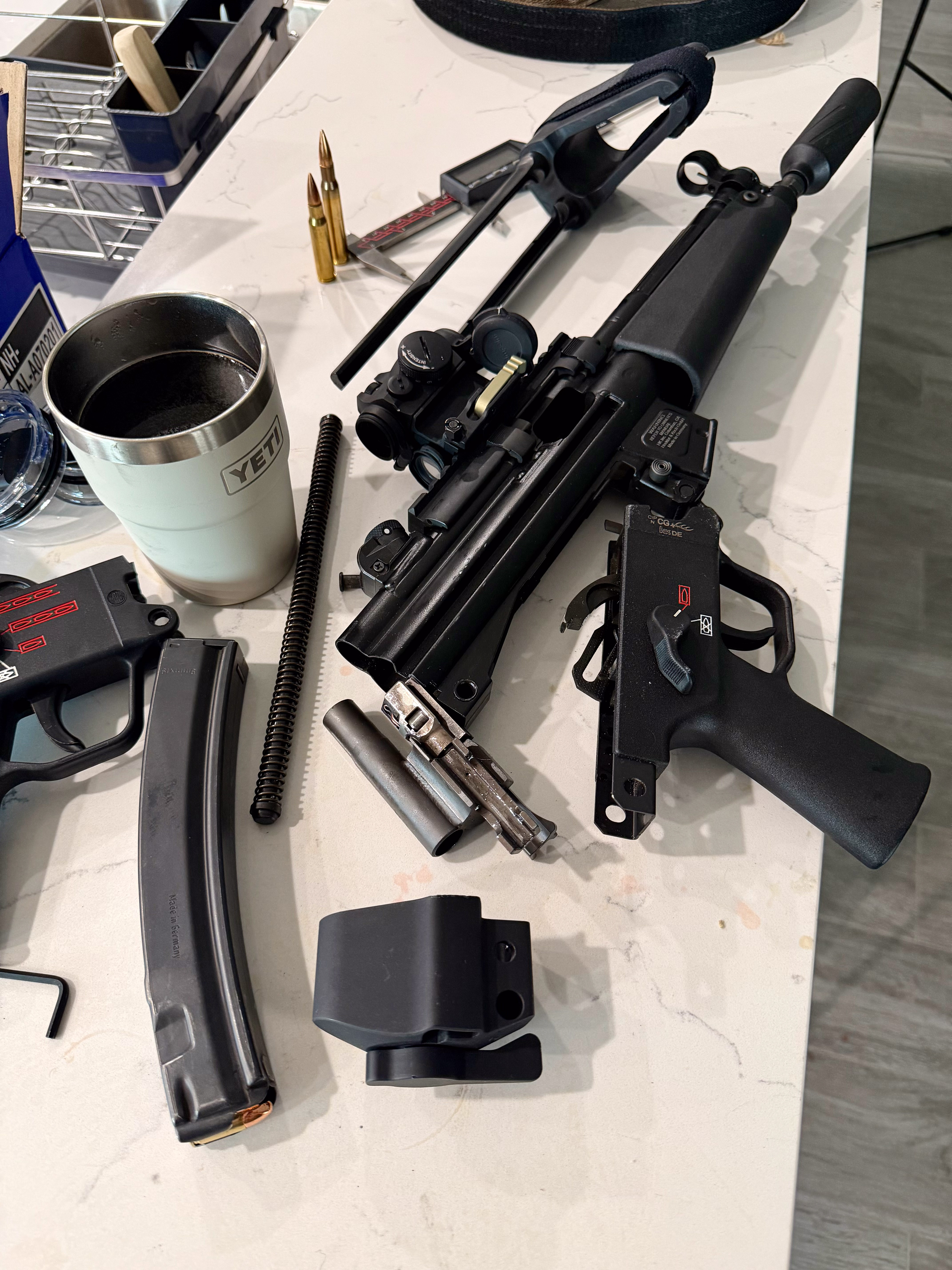 Working on the HK SP5 at the PCC test