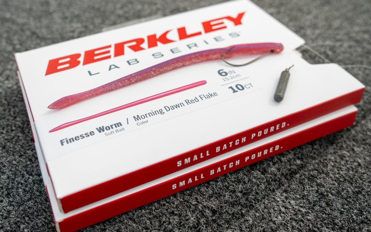 A look at the packaging for the Berkley Lab Series finesse worm