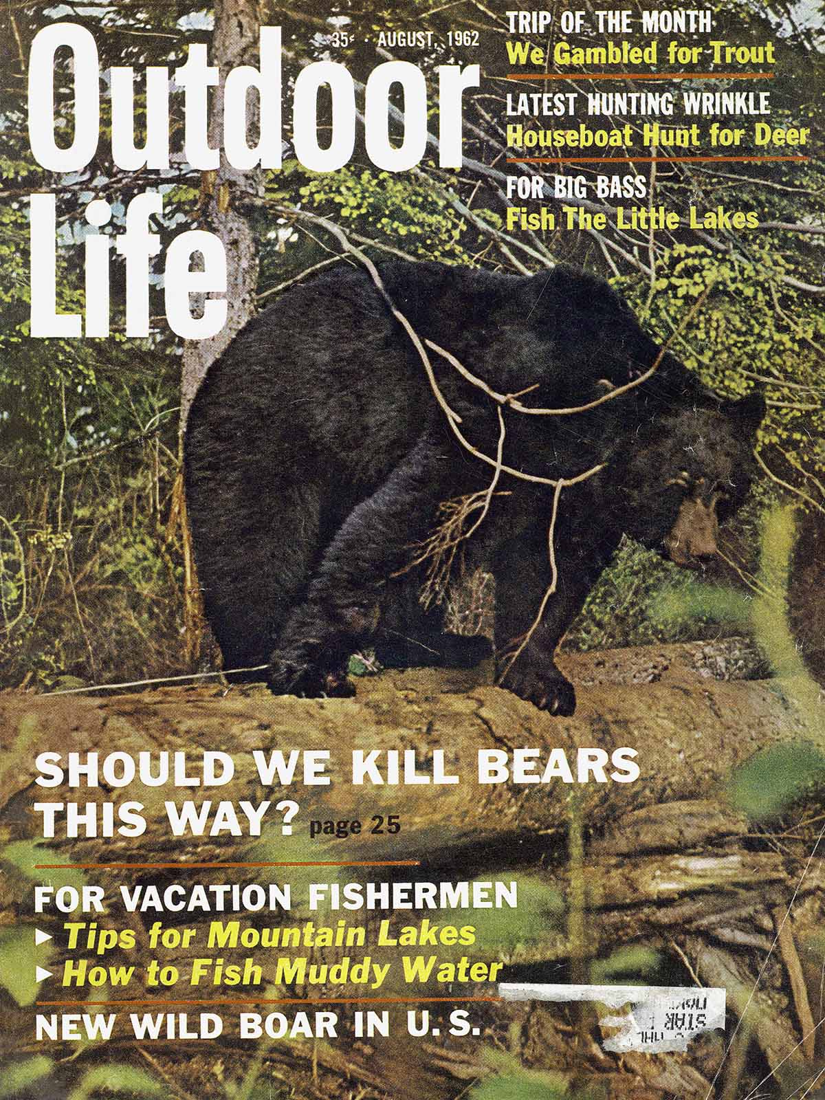the august 1962 cover of outdoor life
