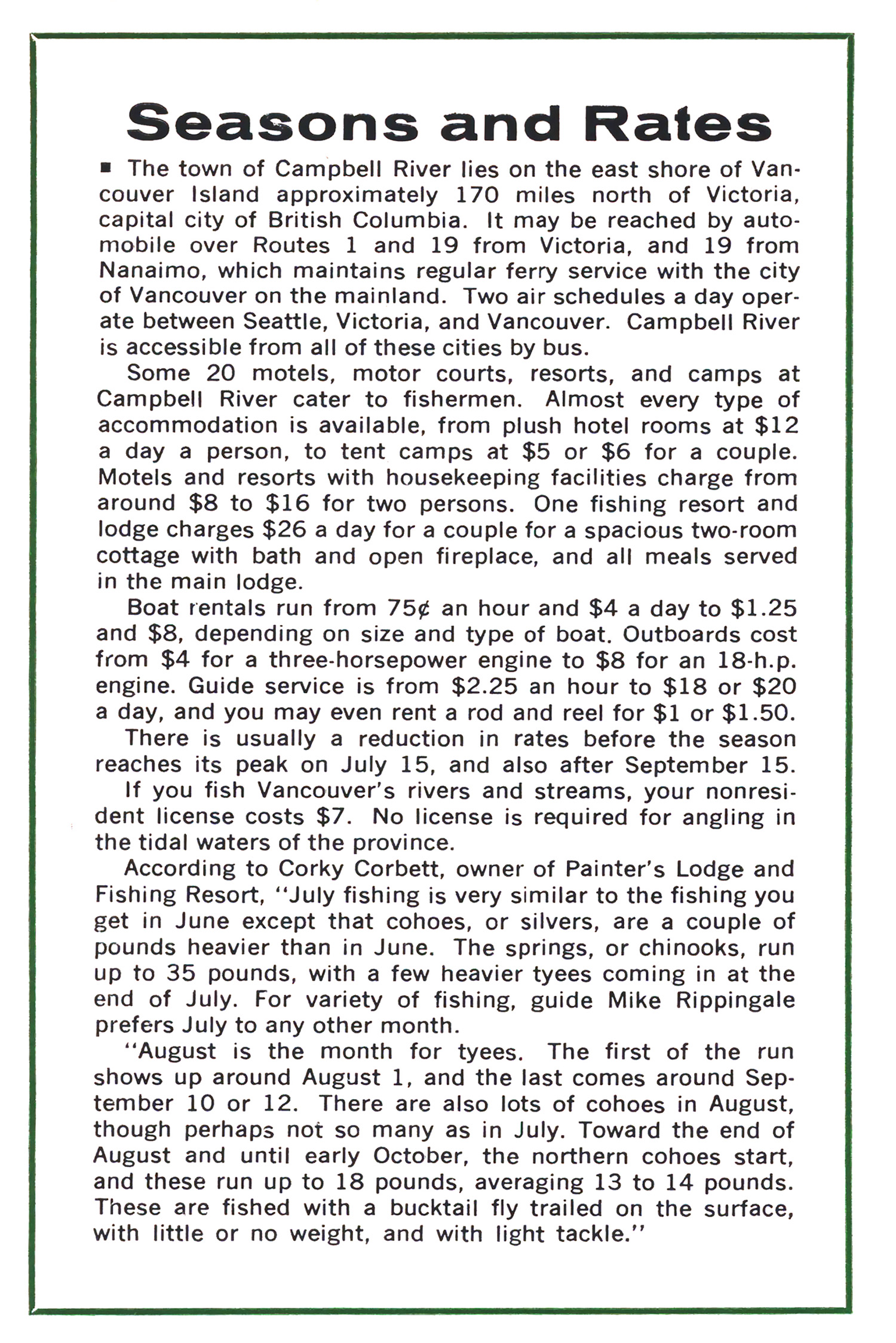 An old magazine sidebar