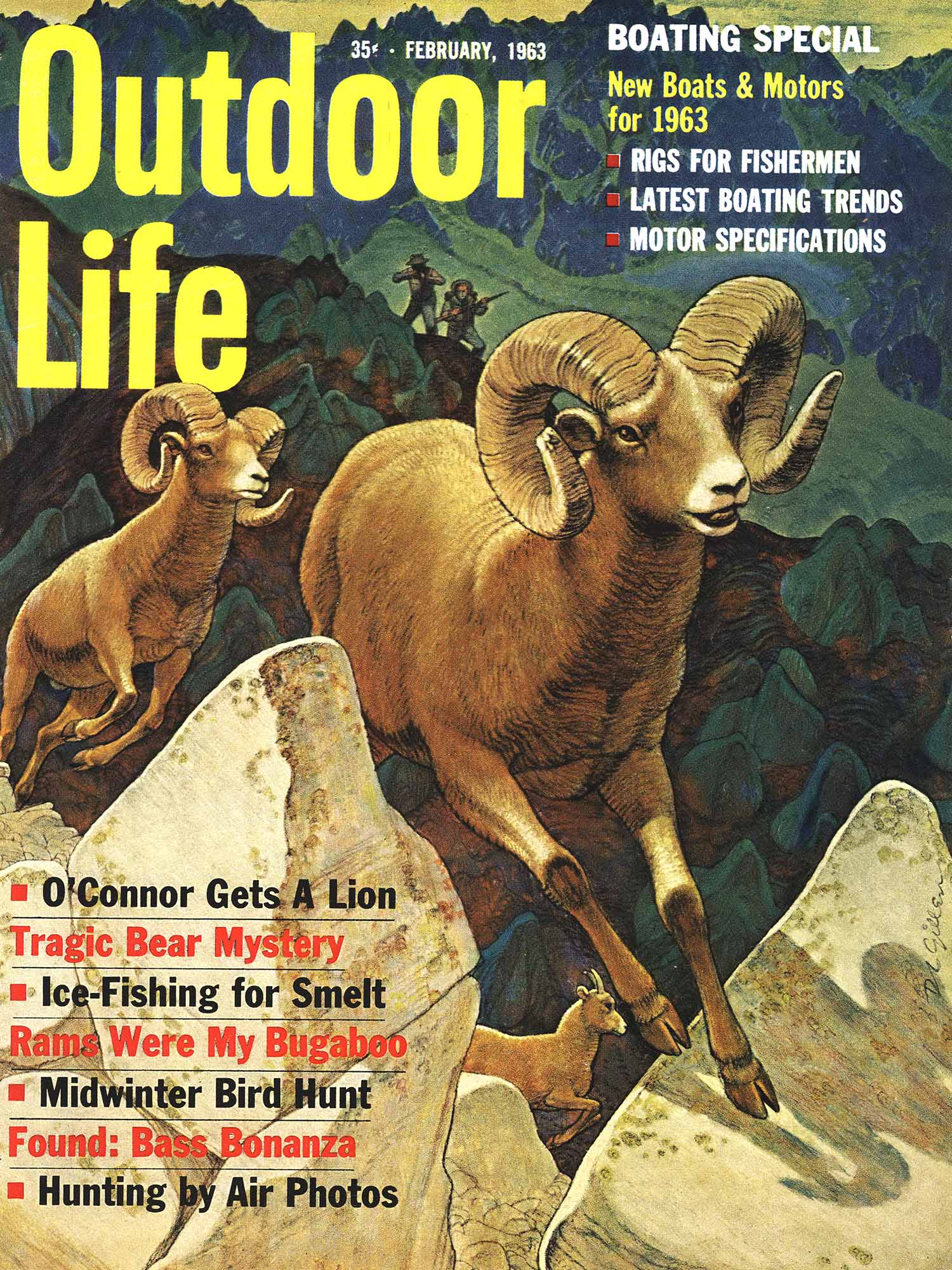 A february 1963 cover of outdoor life
