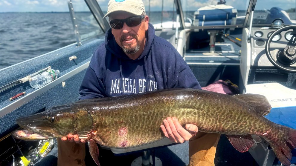 ‘Our Net Ain’t Big Enough for This.’ Father and Son’s Giant Muskie Is an Unofficial Vermont Record