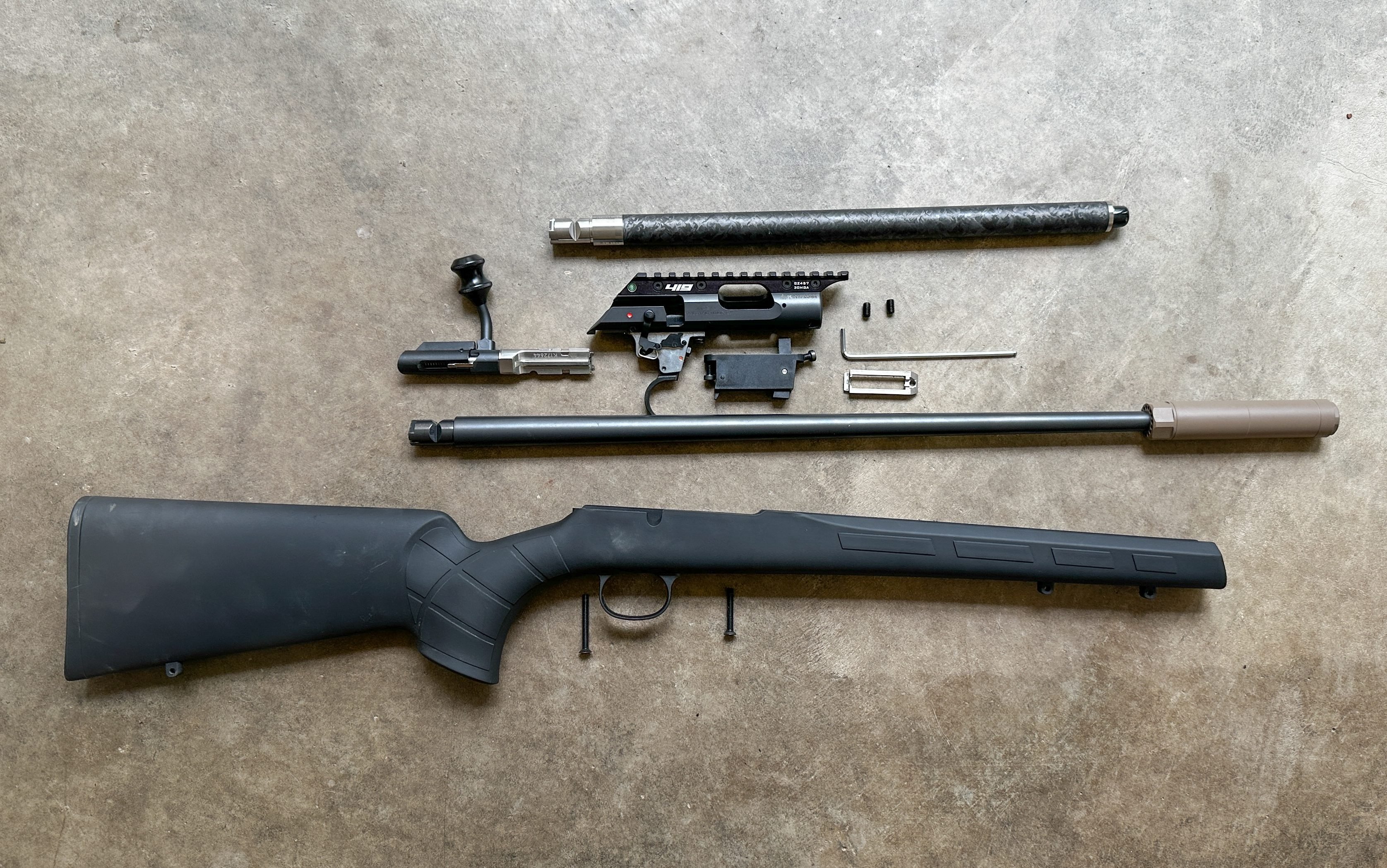 CZ 457 disassembled
