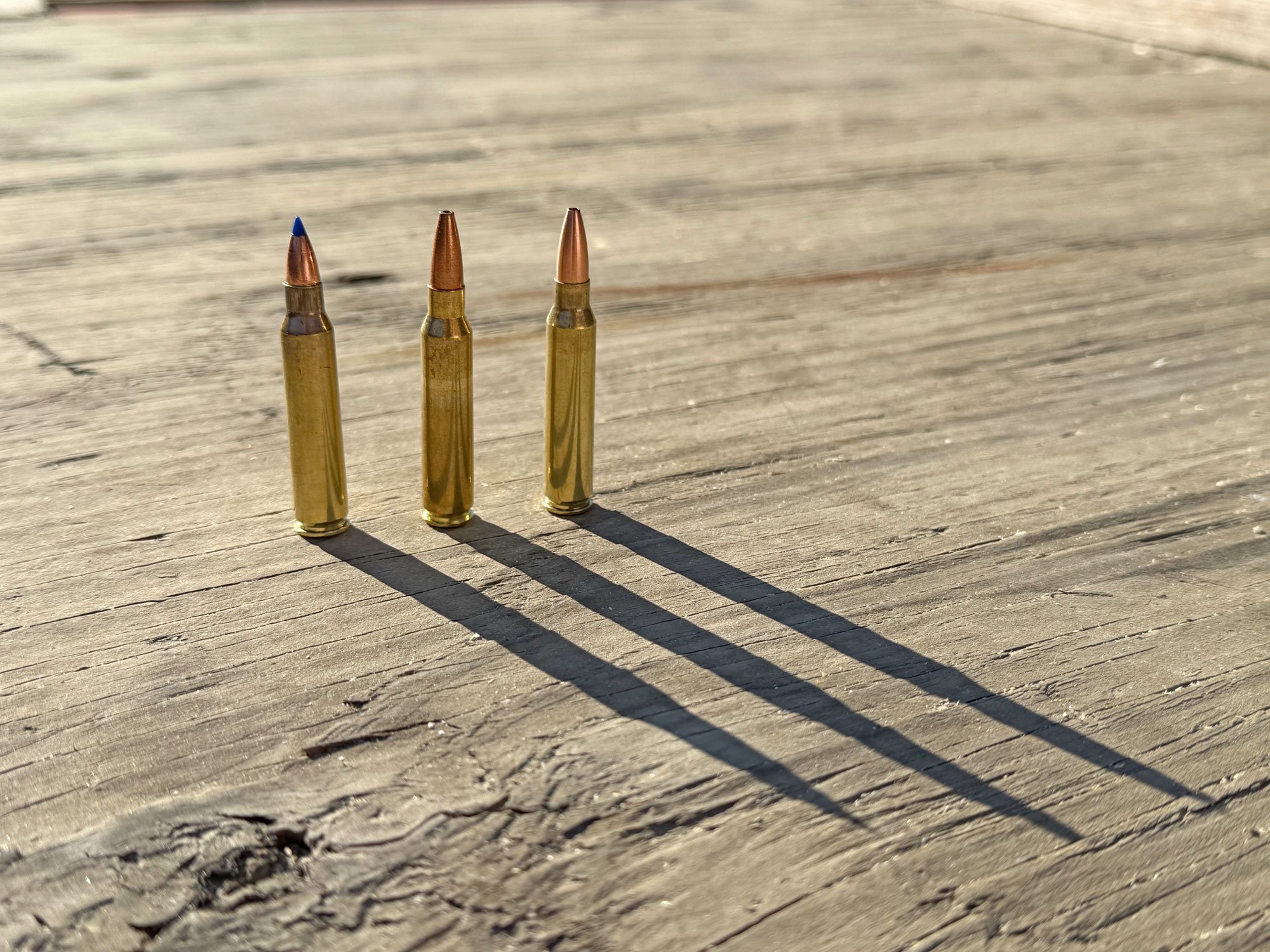 50 grain barnes ttsx, 54-grain G9 defense, and 62-grain Lehigh Defense copper bullets