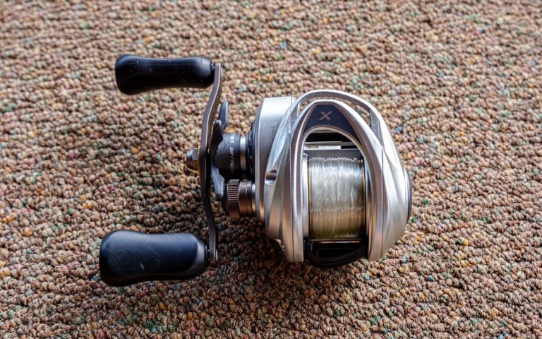 A top down view of the Abu Garcia Revo SX VoltiQ reel