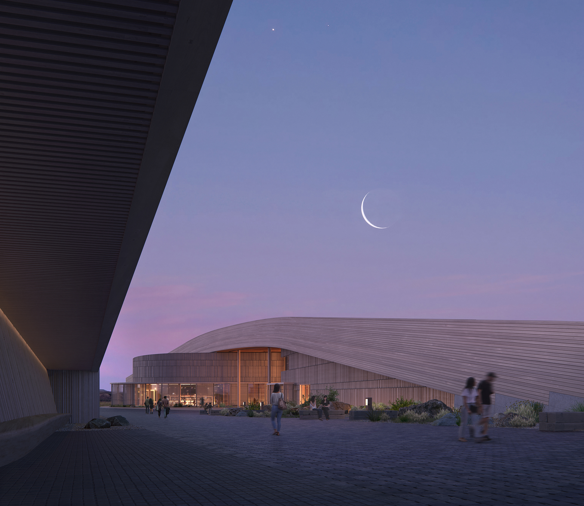 A rendering of the TR presidential library.