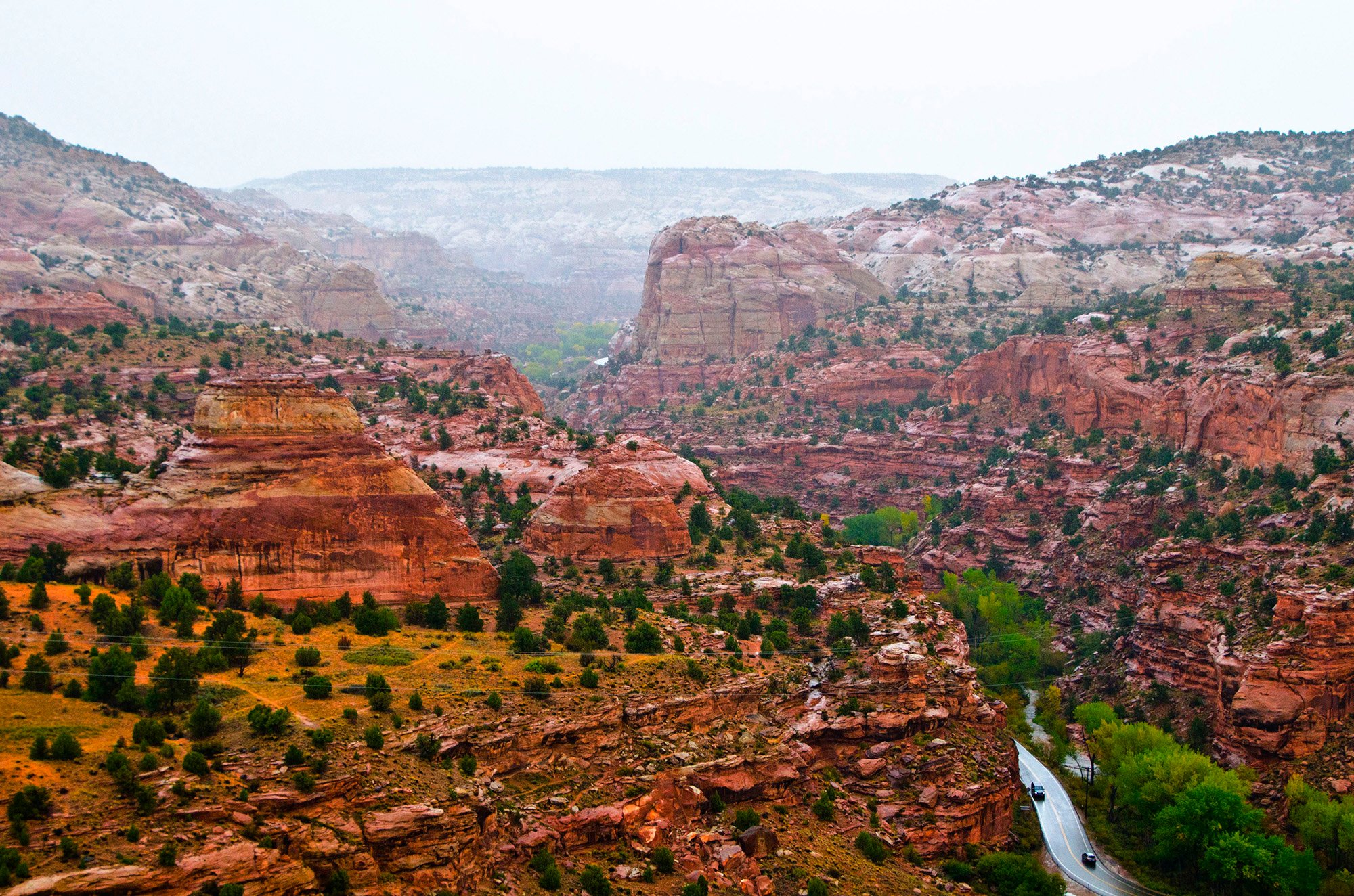 North America, USA, Utah, Escalante, Grand Staircase-Escalante National Monument Panoramic Vistas from SR 12. (Photo by: Bernard Friel/UCG/Universal Images Group via Getty Images)