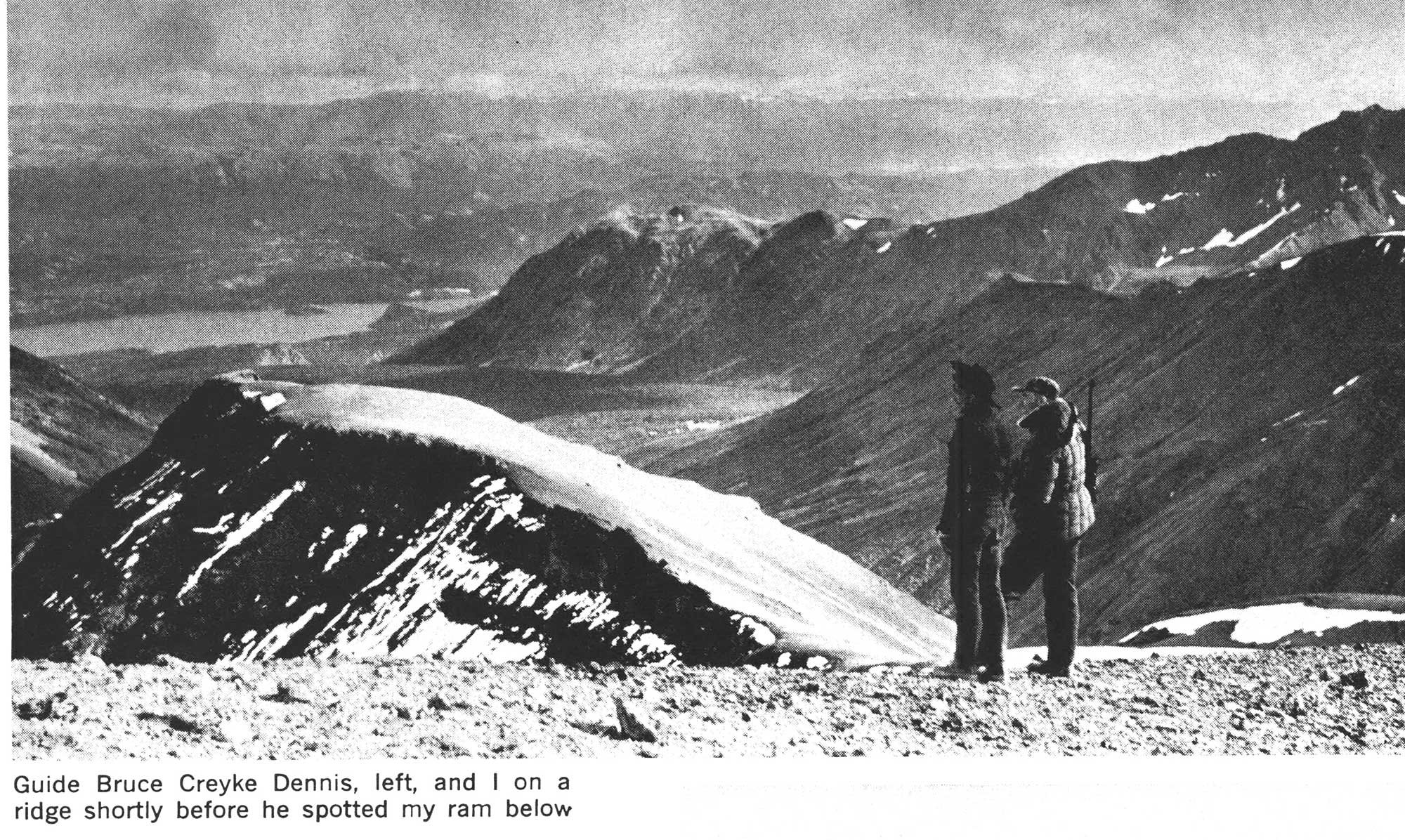 hunting in the mountains