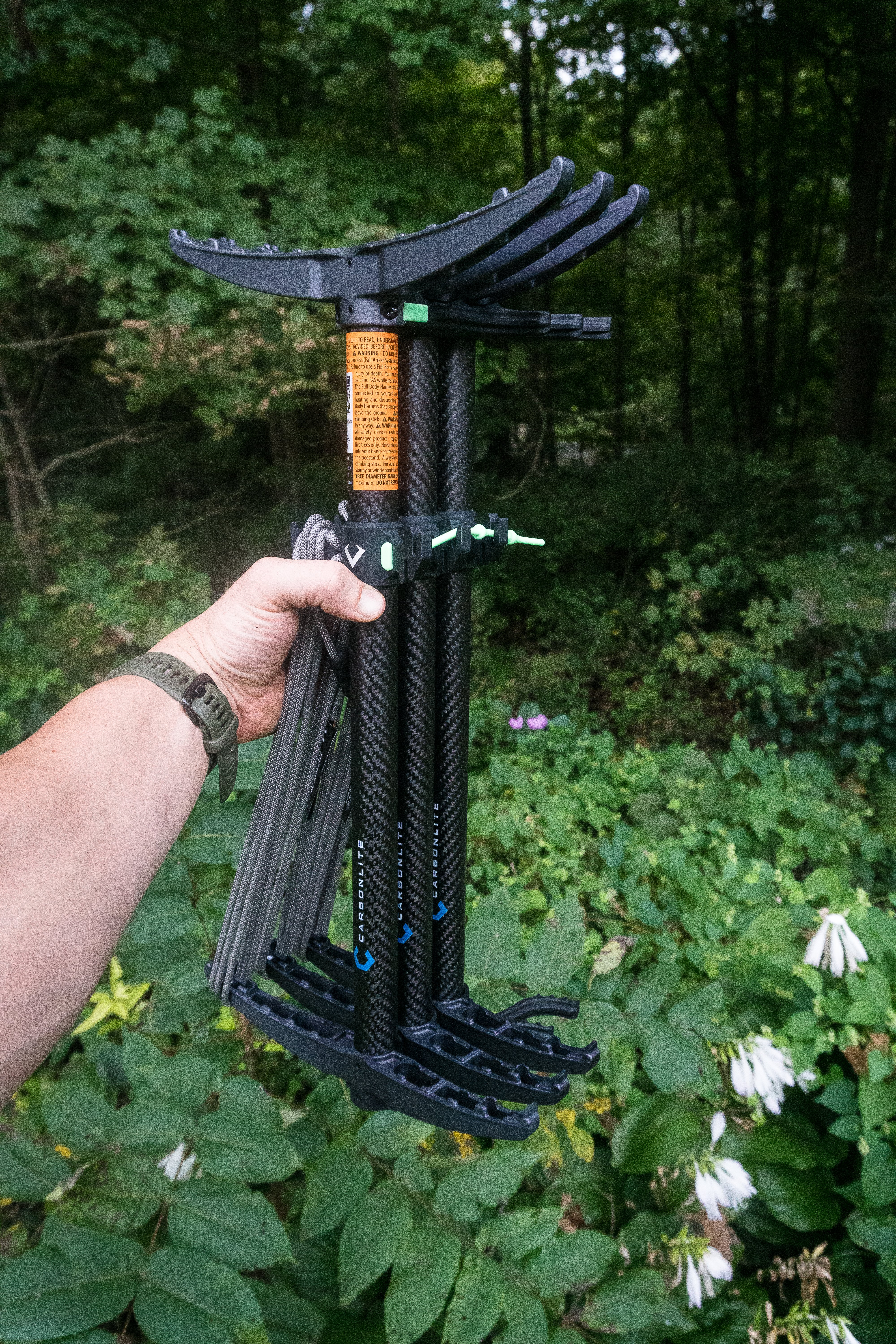 Carbonlite sticks stacked