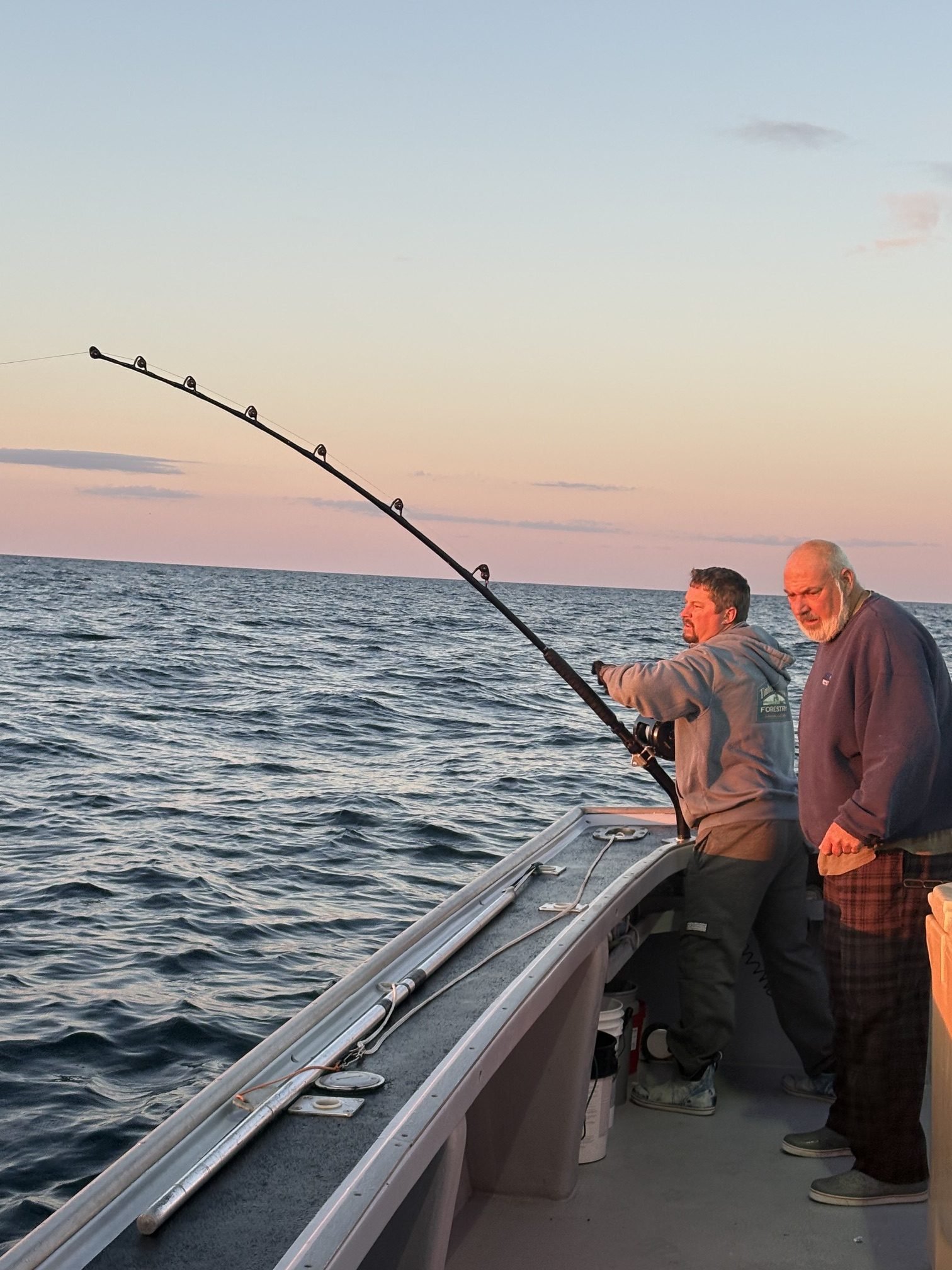 catching a giant tuna
