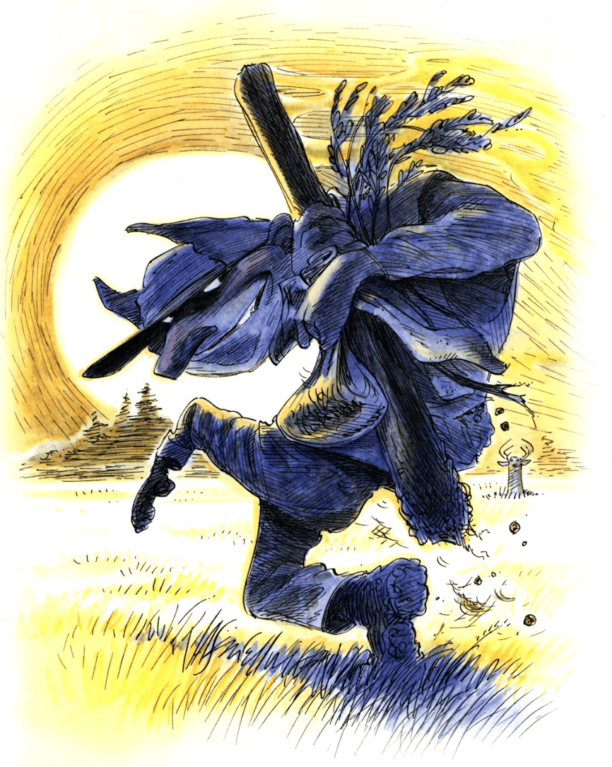 deer hunter illustration
