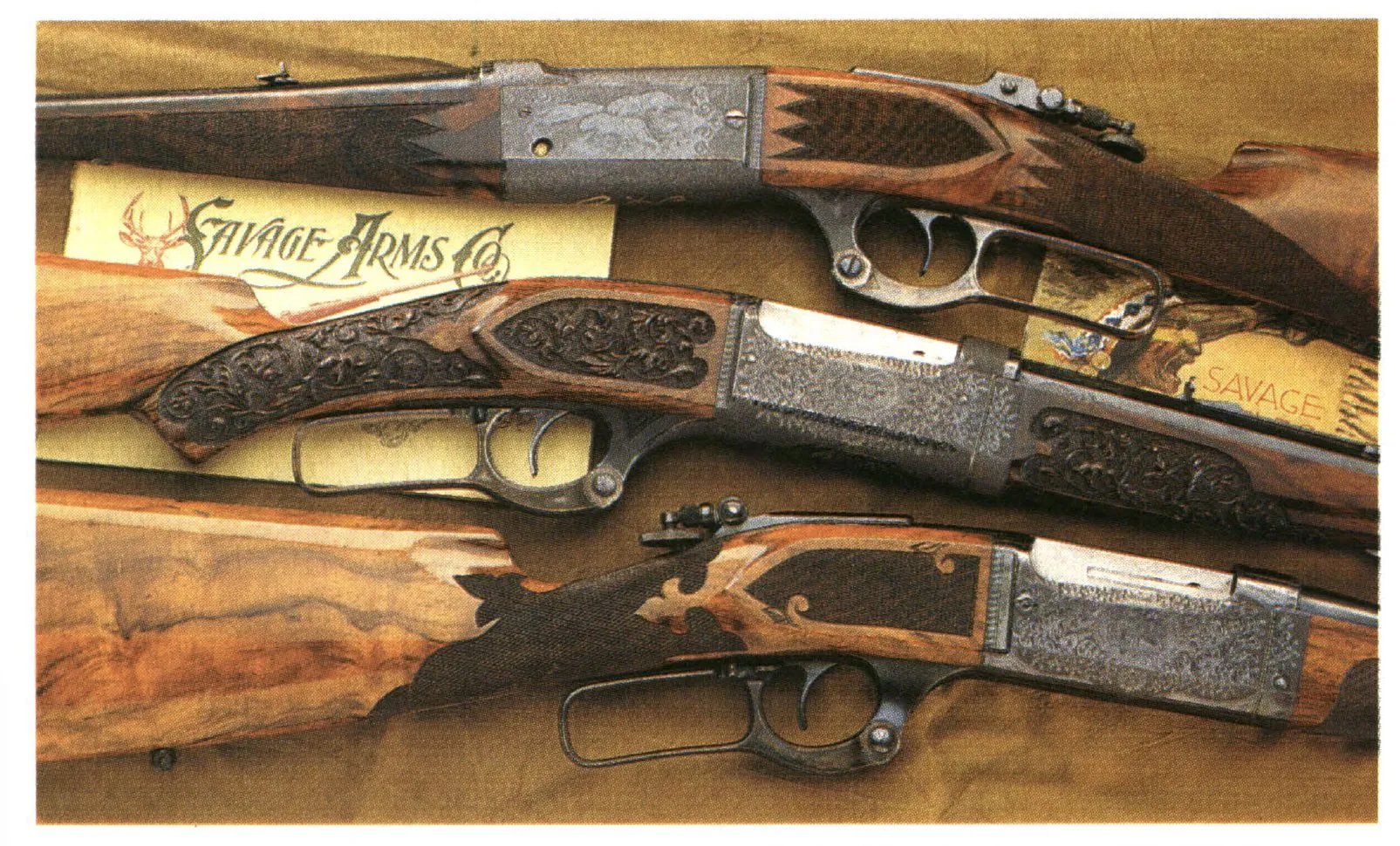 Three fancy Savage 99s