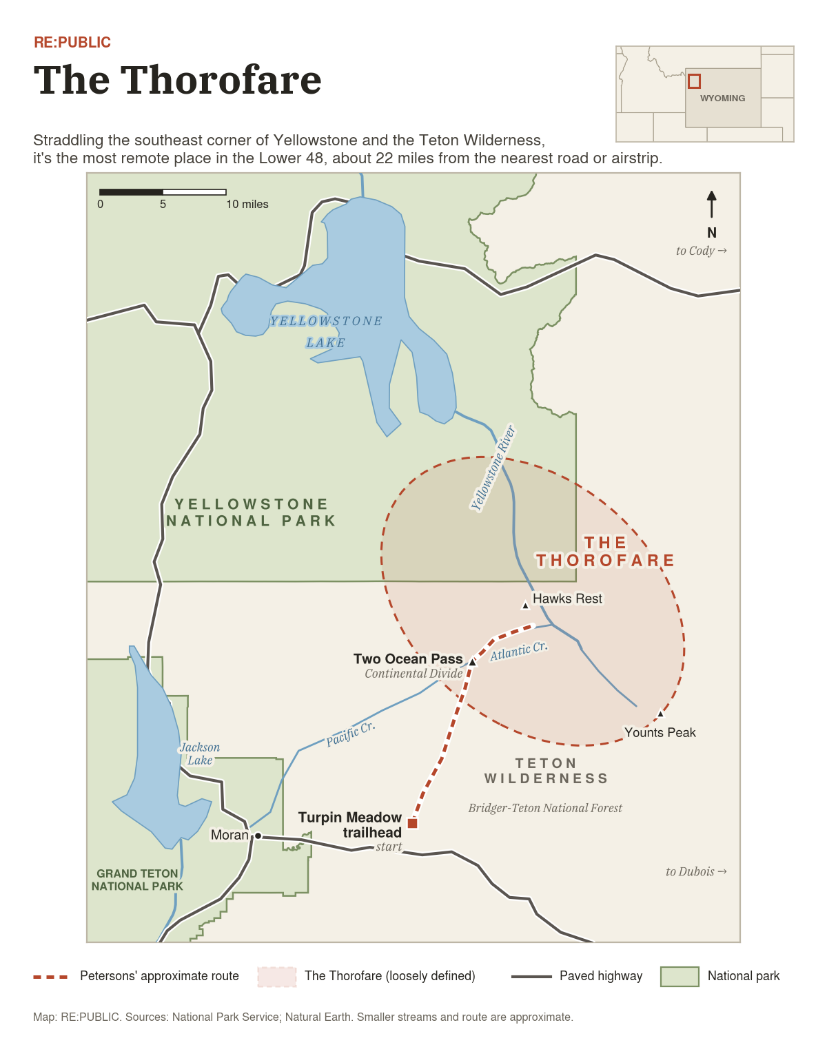 thorofare map