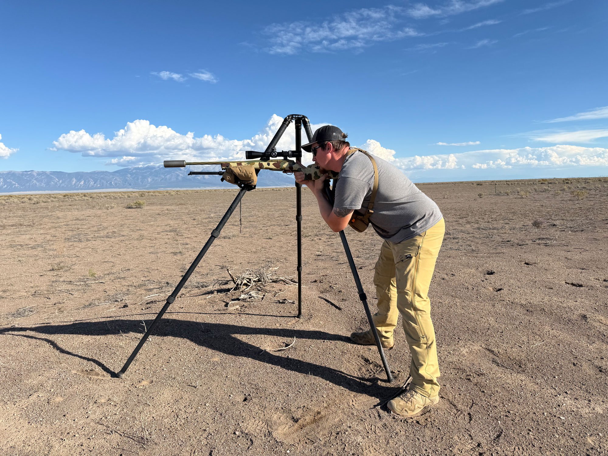 shooting tripod with strong hand rest