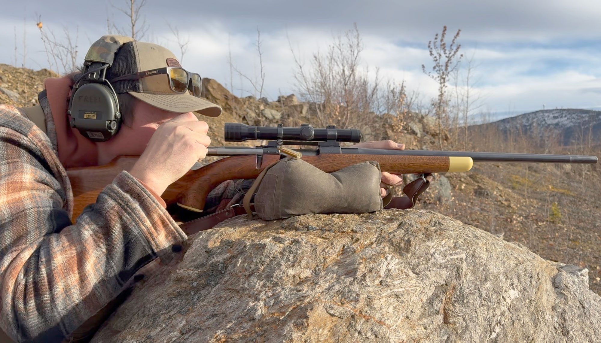 Freel runs the bolt on a FN Mauser .270