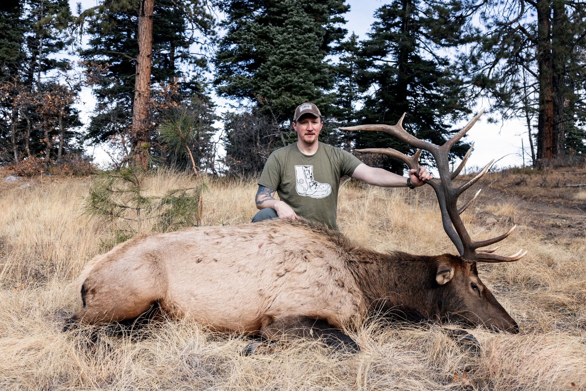 Freel with new mexico bull elk