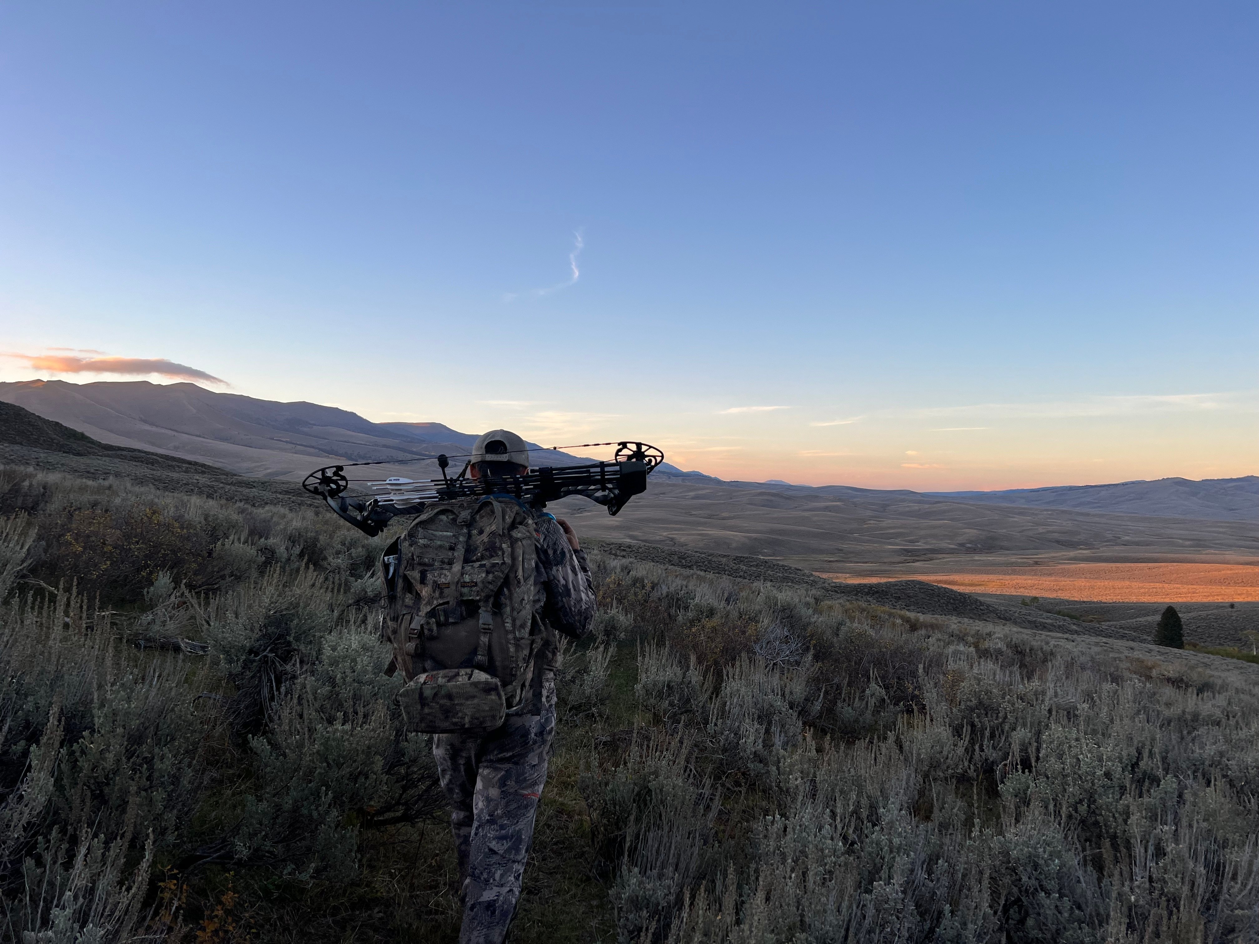 A bowhunter out west.