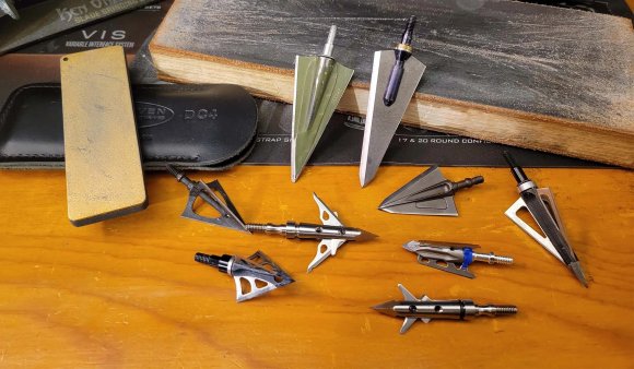 How to sharpen broadheads.
