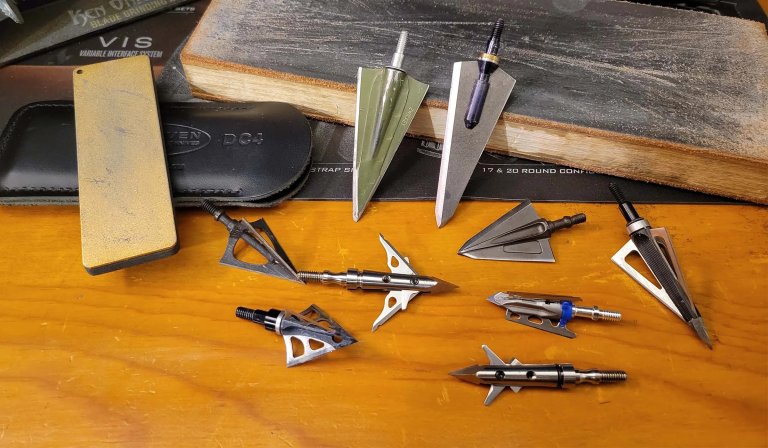 How to sharpen broadheads.
