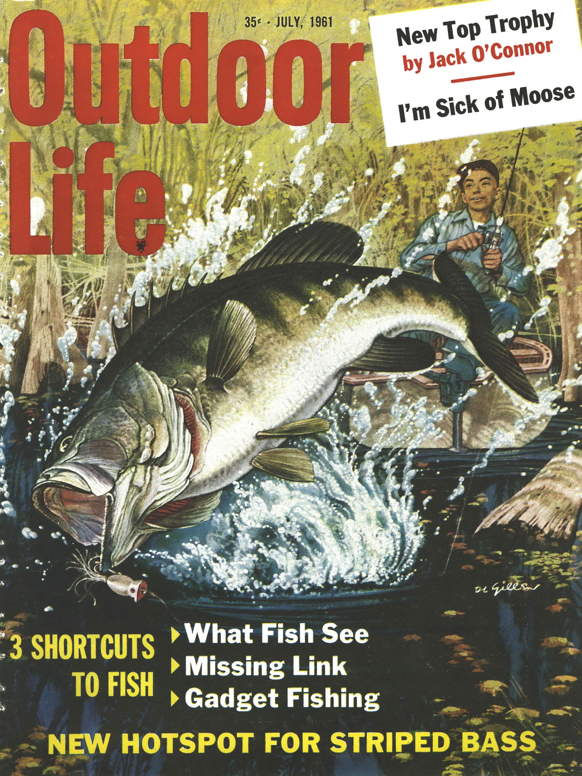 The July 1961 cover of Outdoor Life