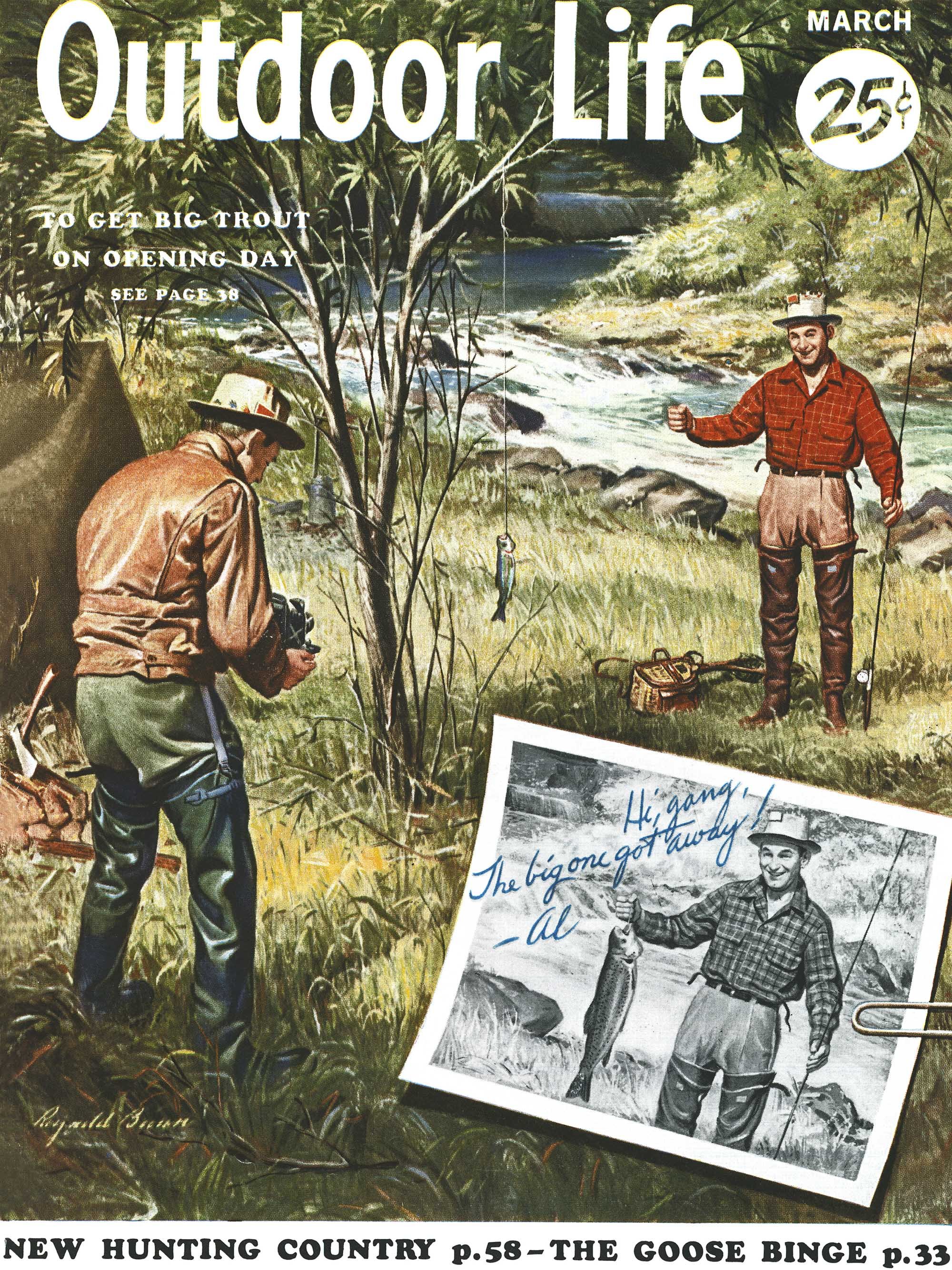 The march 1954 issue of Outdoor life